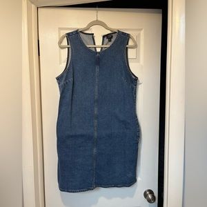 J. Crew sleeveless denim shift dress